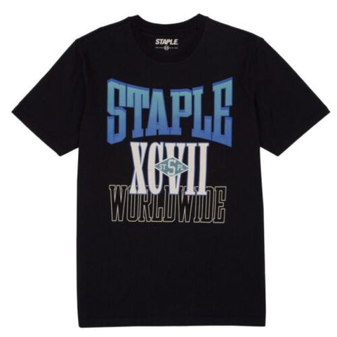 MEN STAPLE ELDRIDGE GRAPHIC BLACK T-SHIRT