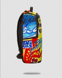 UNISEX SPRAYGROUND LIMITED EDITION PAY NO ATTENTION DLXR BOOKBAG MULTICOLORED