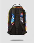 UNISEX SPRAYGROUND LIMITED EDITION PAY NO ATTENTION DLXR BOOKBAG MULTICOLORED