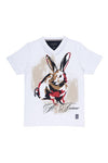 Men A.TIZIANO Spencer Short Sleeve Graphic Print V-Neck Tee