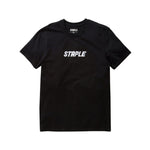 MEN STAPLE EMBROIDERED TSHIRT BLACK