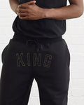 MEN KING APPAREL STAPLE TRACKSUIT BLACK BOTTOMS