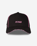 MEN KING APPAREL STEPNEY CURVED PEAK CAP BLACK