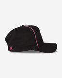 MEN KING APPAREL STEPNEY CURVED PEAK CAP BLACK